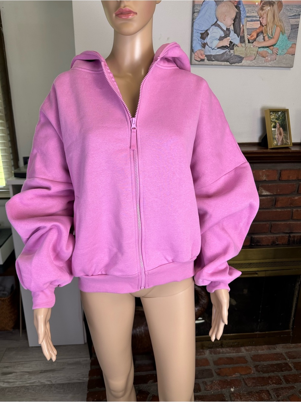 Blogilates Marshmallow Hoodie in Pink